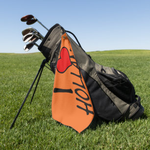 Serviette De Golf I Heart Holland retour on or gtcnt