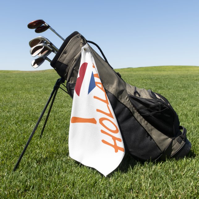Serviette De Golf I Heartflag Holland ou sur poids (Vert)