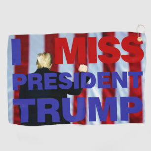 Serviette De Golf I Miss Président Trump