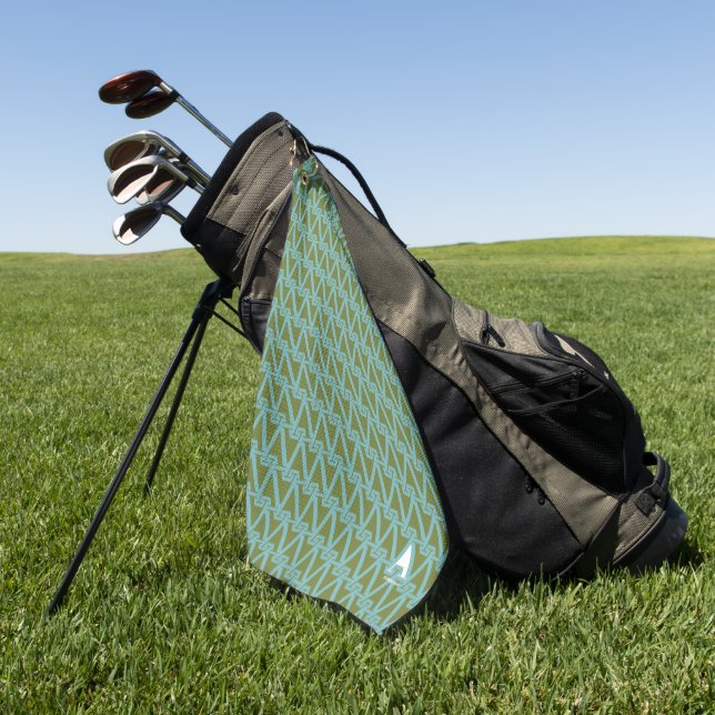 Serviette de golf Iconic Interlock™ (Vert)