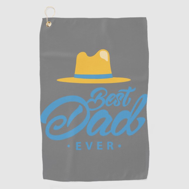 Serviette De Golf Idée de cadeau pour les adolescents : Meilleur pap (Devant)