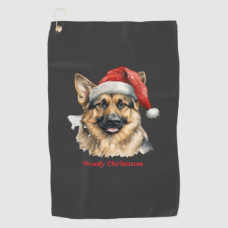 Serviette De Golf Idées de cadeaux de Noël pour chien berger alleman
