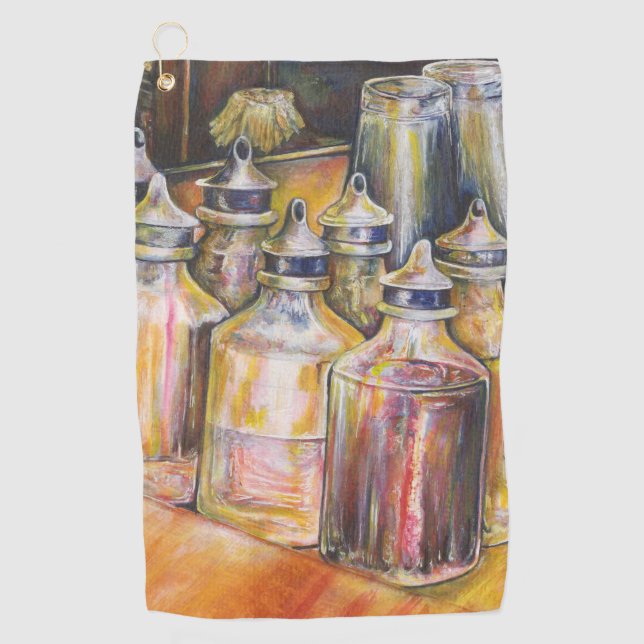 Serviette De Golf Idéography of Golden Light (Devant)