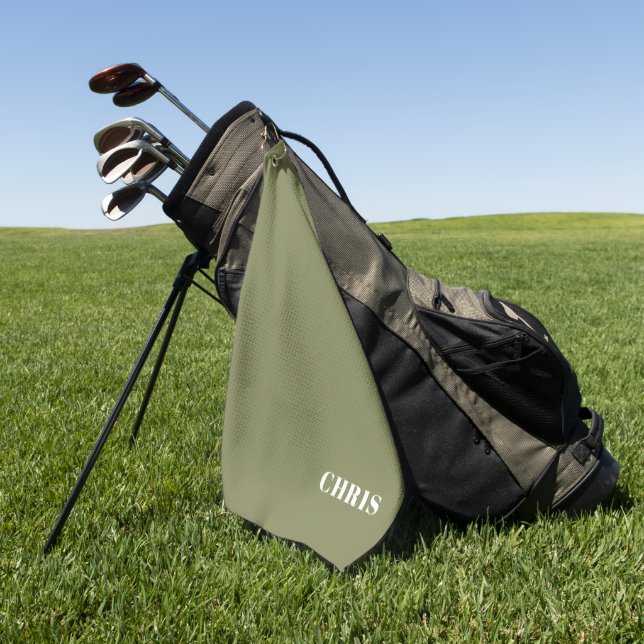 Serviette de golf Iguana personnalisée (Vert)