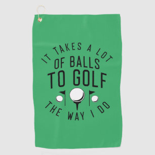 Serviette De Golf Il Faut Beaucoup De Ballons Au Golf Comme Je Le Fa