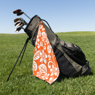 SERVIETTE DE GOLF ÎLE PLUMERIA (TRÈS ORANGE)