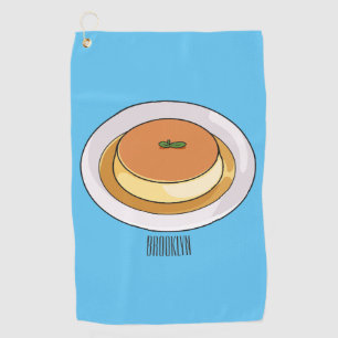 Serviette De Golf Illustration de caramel de crème