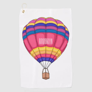 Serviette De Golf Illustration de la montgolfière