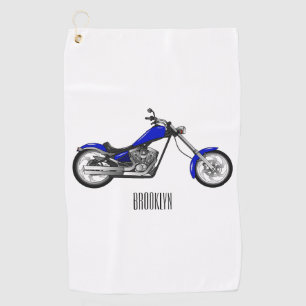 Serviette De Golf Illustration de la moto à hélico
