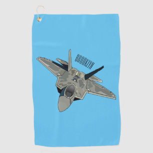 Serviette De Golf Illustration de l'avion de chasse