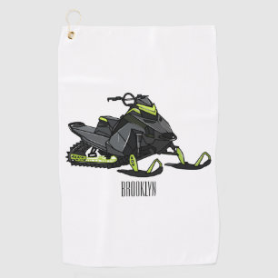 Serviette De Golf Illustration de motoneige