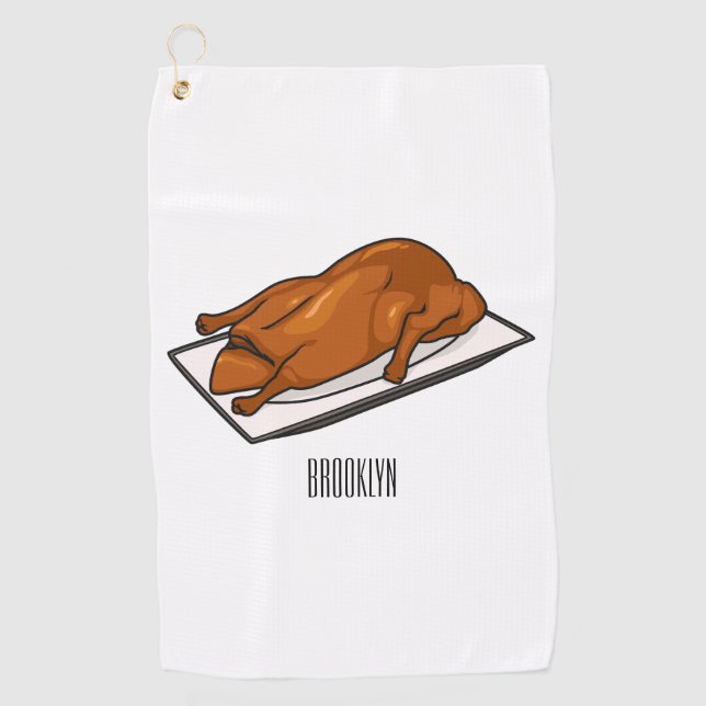 Serviette De Golf Illustration de Peking duck (Devant)