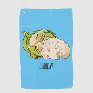 Serviette De Golf Illustration du chou-fleur