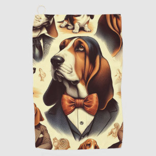 Serviette De Golf Illustration vintage de la coque