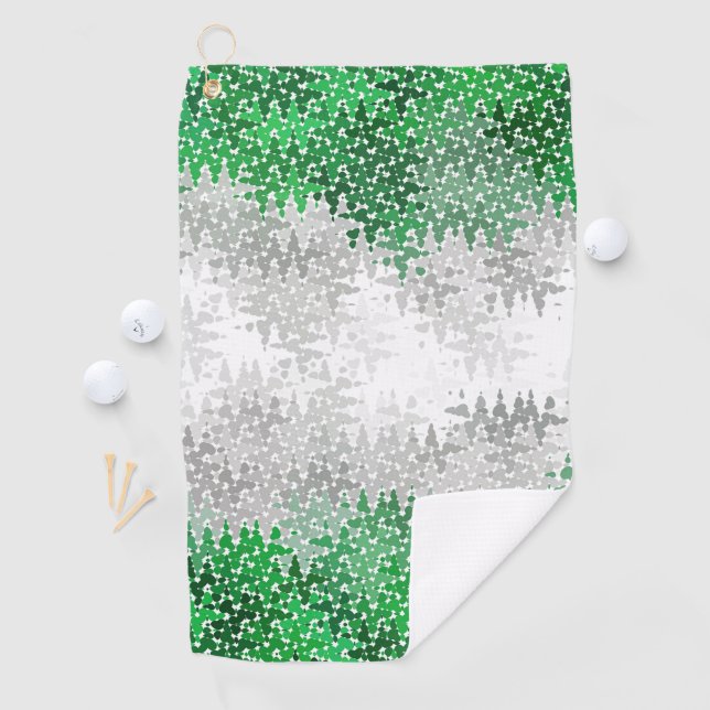 Serviette De Golf Indicateur Abstrait Grayromantic Pride (En situation)