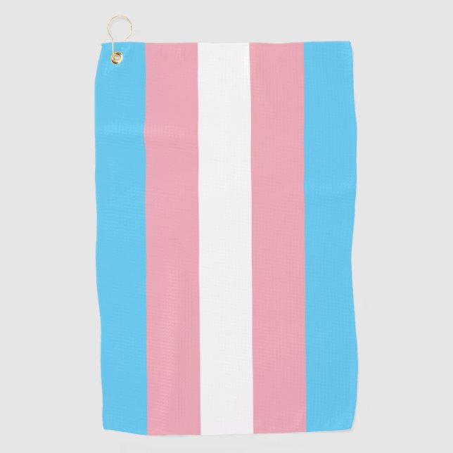 Serviette De Golf Indicateur de fierté transgenre (Devant)