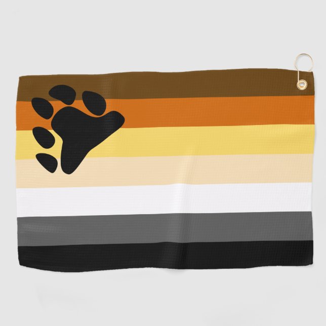 Serviette De Golf Indicateur de la fierté de l'ours (Horizontal)