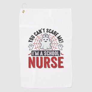 Serviette De Golf Infirmière scolaire Halloween Fantôme Vintage Desi