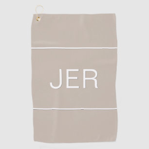 Serviette De Golf Initiales de monogramme personnalisées pour golfeu