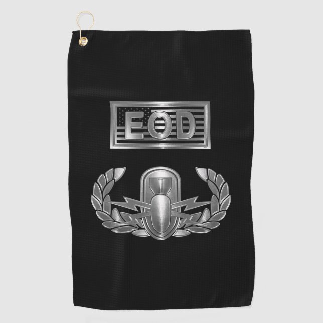 Serviette De Golf Insigne de base de neutralisation des explosifs et (Devant)