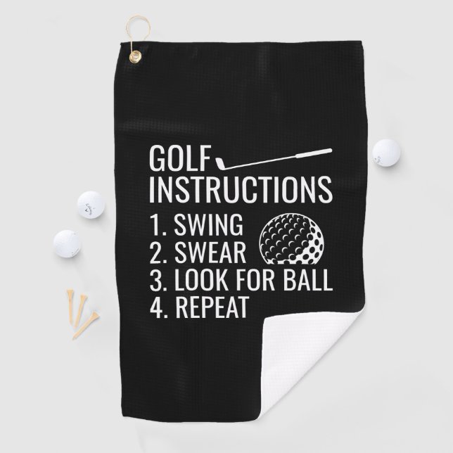 Serviette De Golf Instructions de golf (En situation)