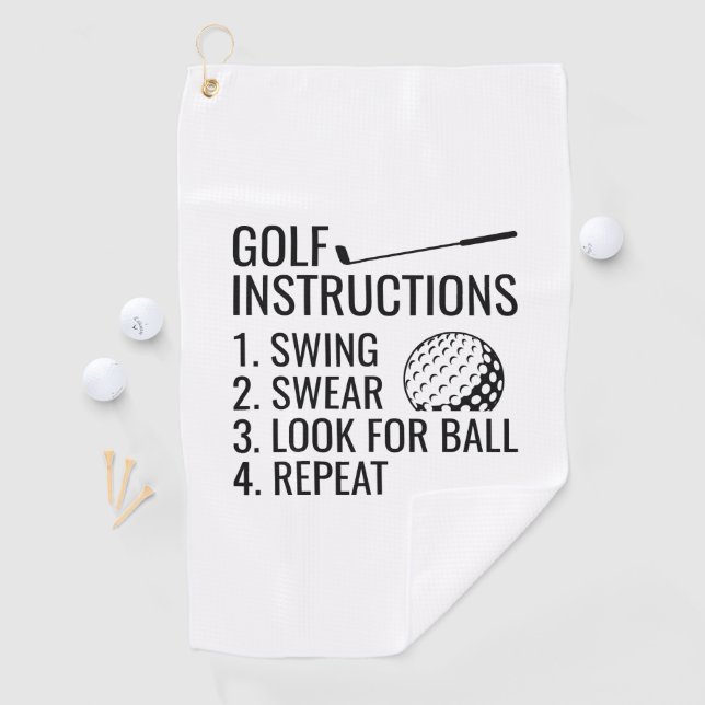 Serviette De Golf Instructions de golf (En situation)