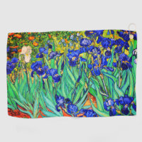 Irises par Vincent Van Gogh Golf Towel