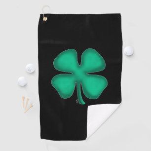 Serviette de golf irlandaise noire