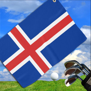 Serviette De Golf Islande Drapeau & Islande golf / sports Golf Reykj