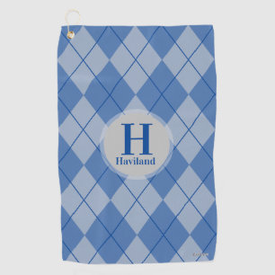 Serviette de golf Jacquard avec nom et initiale -