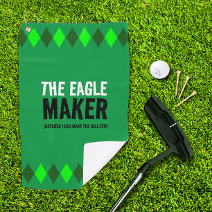 Serviette De Golf Jacquard Vert L'Aigle Maker