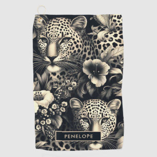 Serviette De Golf Jaguar de la Jungle vintage
