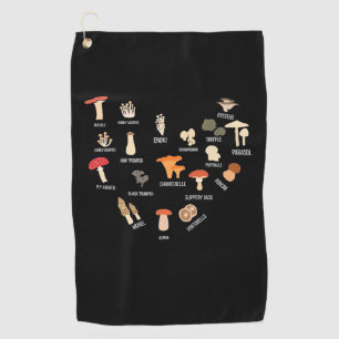 Serviette De Golf J'Aime Les Champignons