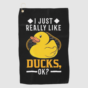 Serviette De Golf J'Aime Vraiment Les Canards