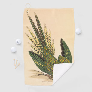 Serviette De Golf James Sowerby Parrot terrestre, Psittacus terrestr