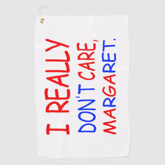 Serviette De Golf Je m'en fiche, Margaret Golf Towel