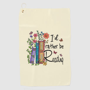 Serviette De Golf Je préfère lire