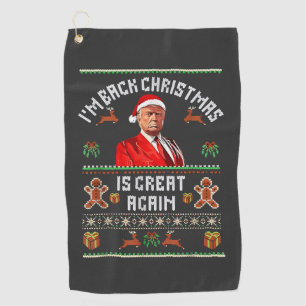 Serviette De Golf Je suis de retour, Noël est à nouveau génial Élect