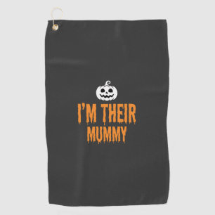 Serviette De Golf Je suis leur conception de maman Halloween Mummy
