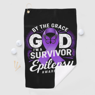 Serviette De Golf Je suis un survivant Mois de la sensibilisation à