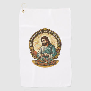 Serviette De Golf Jésus Balle De Yoga Complètement Dégonflée Humour