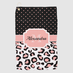 Serviette De Golf Joli Empreinte de léopard