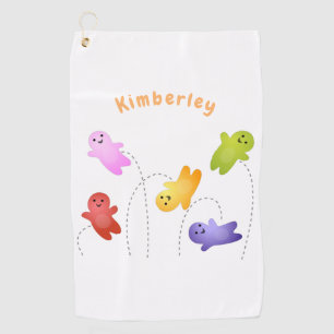 Serviette De Golf Jolie gelée bébés bonbons bonbons dessin animé