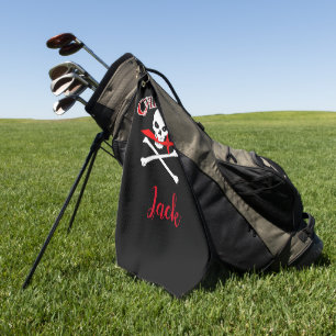 Serviette De Golf Jolly roger personnalisé (Cutlass)