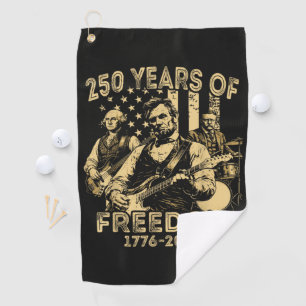 Serviette De Golf Jouer de la guitare 4 juillet 250e anniversaire