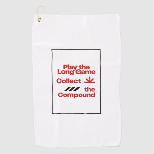 Serviette de golf « Jouer sur le long terme »