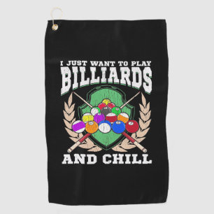 Serviette De Golf Joueur de billard Jouer Billard Et Chaleur