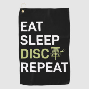 Serviette De Golf Joueur de Disc Golf   Manger Dormir Disc Golf Répé