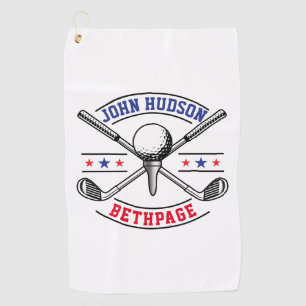 Serviette De Golf Joueur de golf Monogram Modèle Golf Towel