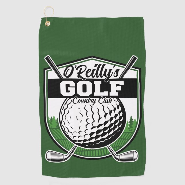 Serviette De Golf Joueur de golf Pro Golf Country Club (Devant)